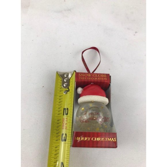 Special 2" Granddaughter snow globe glass Christma - Picture 2 of 3